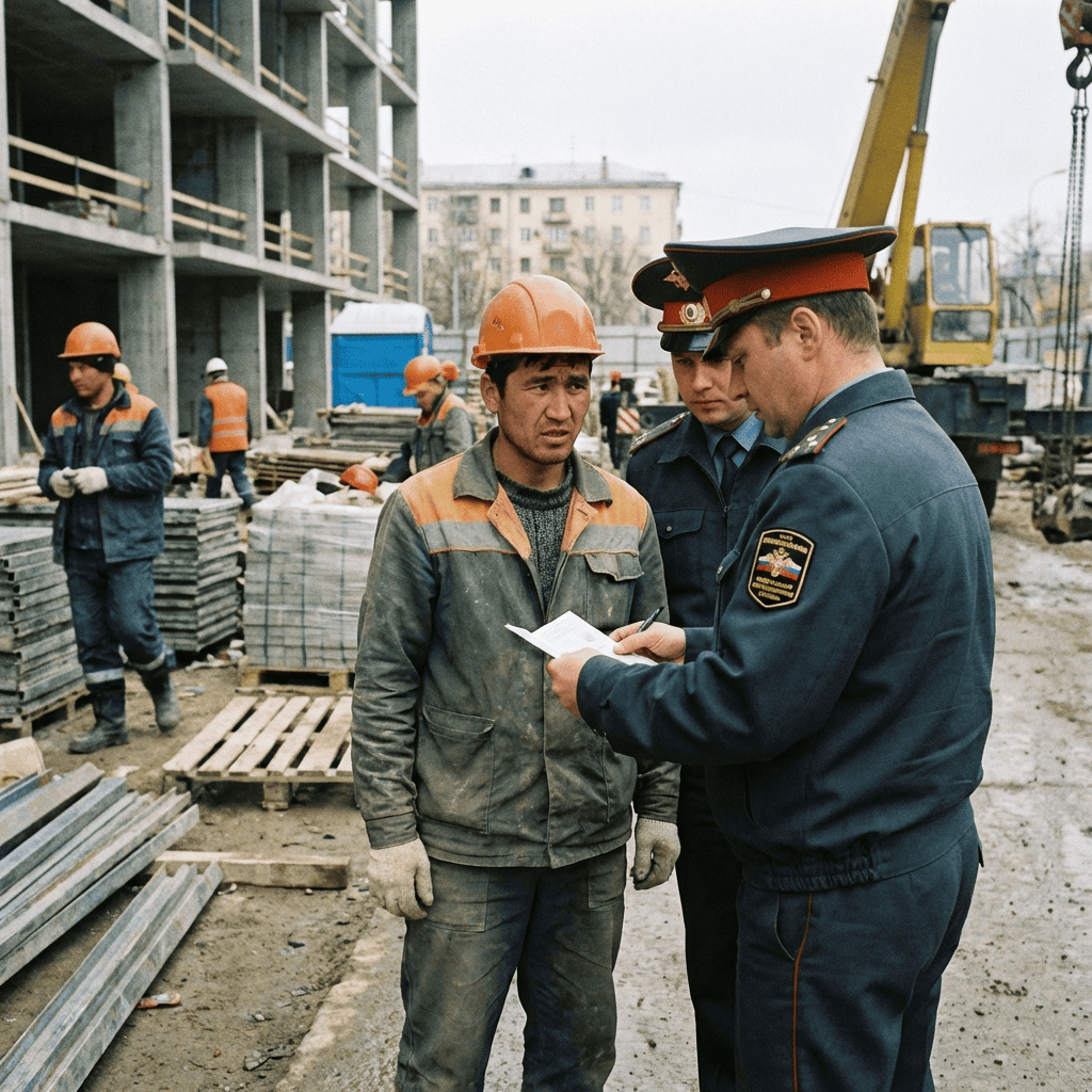Проверка мигранта на рабочем месте