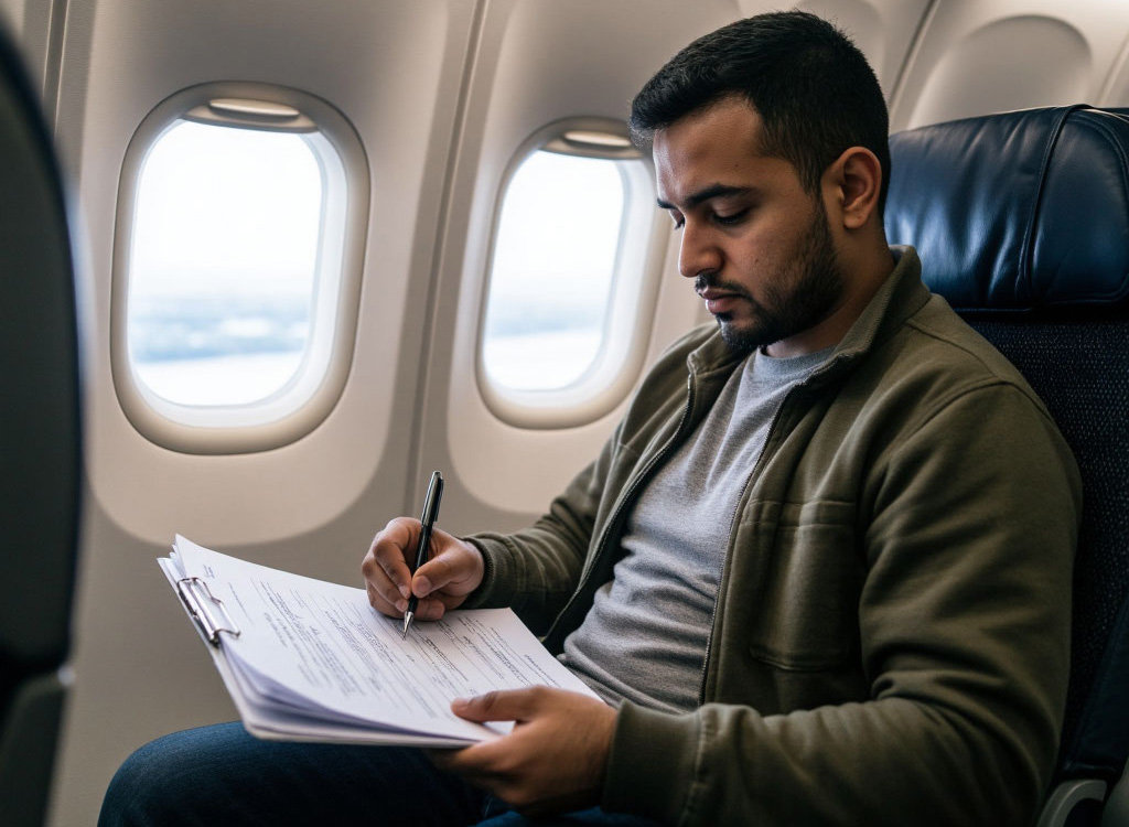 Миграционная карта для иностранцев въезжающих в Россию