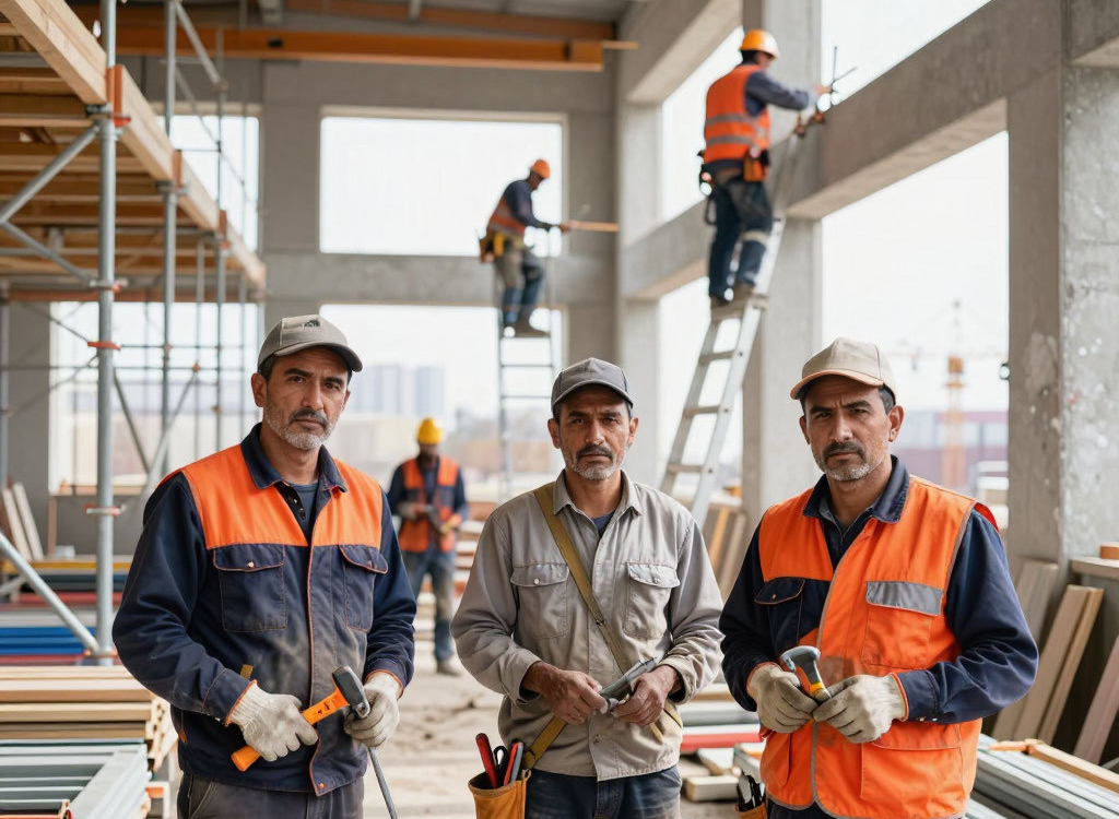 8 мигрантов выдворят из России после рейда на стройке в Москве